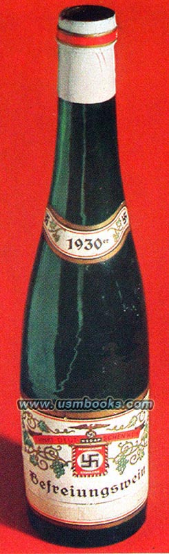 Nazi liberation wine label
