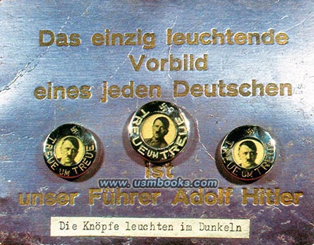 glow-in-the-dark Hitler buttons