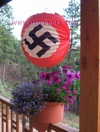 Nazi swastika lantern - NOS
