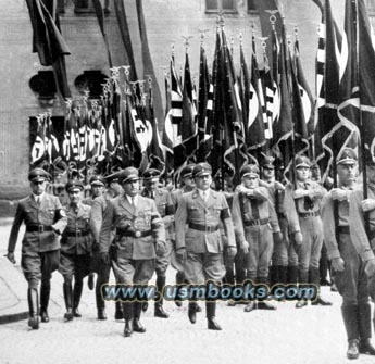 Nazi swastika flags