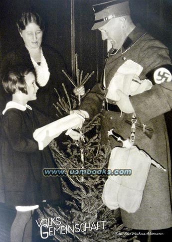 Nazi dagger, WHW Nazi Chrsitmas charity, NS-Volksgemeinschaft