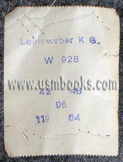 Nazi uniform label