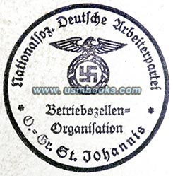 NSDAP Ortsgruppe St. Johannis Nurnberg, Gau Franken
