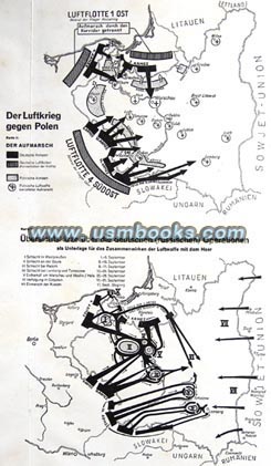 1939 Polish air war map fold-out