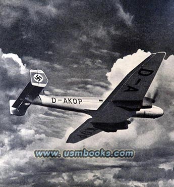 Nazi swastika airplane tail markings