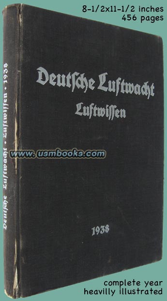 Deutsche Luftwacht LUFTWISSEN for 1938