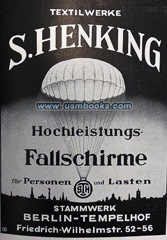 Nazi parachute advertising