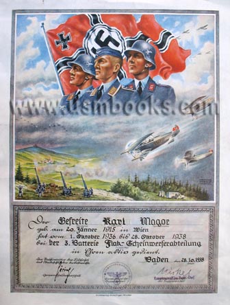 Luftwaffe Urkunde