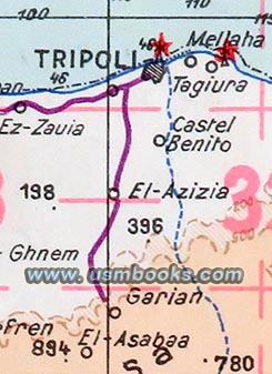 Tripolo, Castel benito, Tobruk, El Alamein, DAG, Erwin Rommel