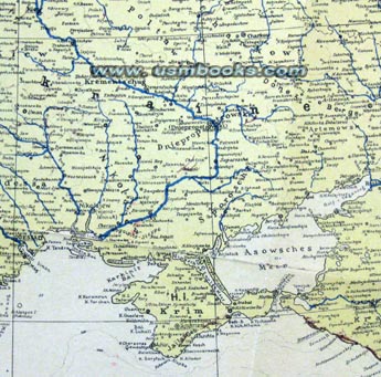Nazi Color Map DIE OSTFRONT 1941