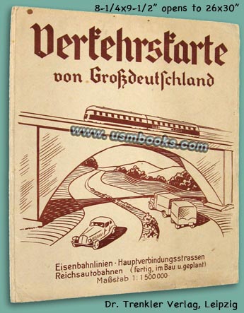 Verkehrskarte von Grossdeutschland