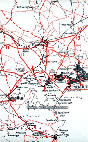 British staging areas for Allied invasion troops