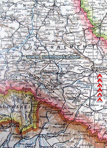 1942 Nazi map Ukraine, Generalgouvernement