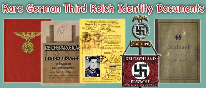 Nazi Ausweise or ID documents