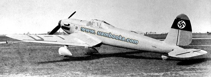 Arado Ar-80 with swastika tail markings