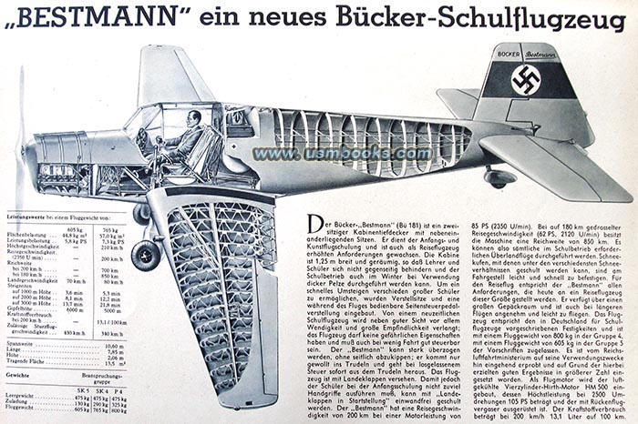 Bücker training airplane “Bestmann”