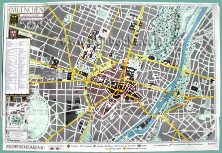 Nazi color map of Munich