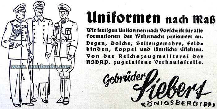 Wehrmacht uniforms, Nazi belts, Nazi daggers, weapons