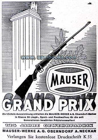 Mauser rifle factory Nazi advertising