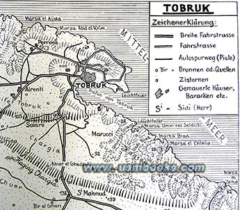 DAK map Tobruk