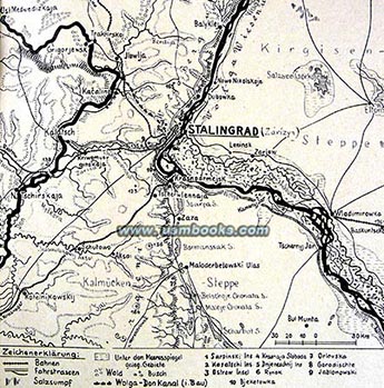 WW2 battle map Stalingrad