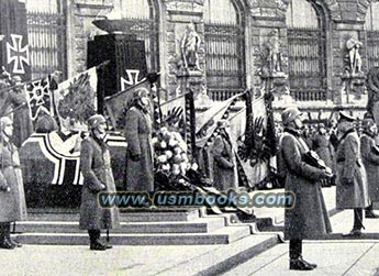 Nazi state funeral with Field Marshal Keitel in attendance