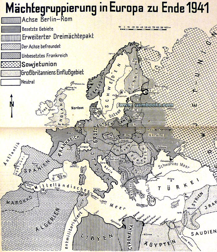 WW2 map Europe, 1942