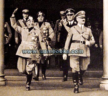 Mussolini, Count Ciano, Hitler