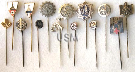 Third Reich organization pins