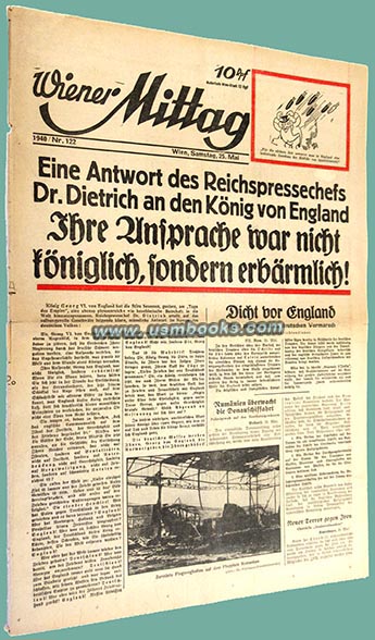 Wiener Mittag Zeitung 25 May 1940