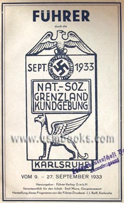 1933 Nazi tinnie, Nazi Day Badge Karlsruhe