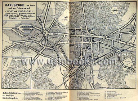 Nazi map Karlsruhe