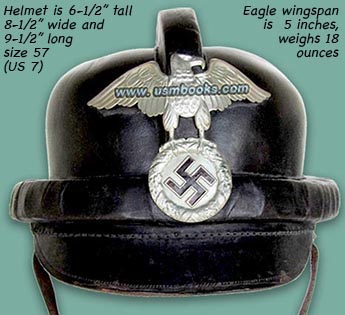 NSKK crash helmet with metal eagle