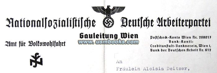NSDAP Gauleitung Wien, Amt fr Volkswohlfahrt