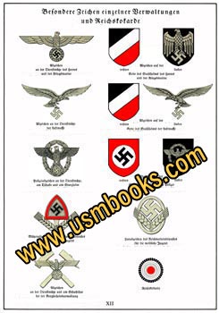 Nazi eagle and swastika badges, cockarde