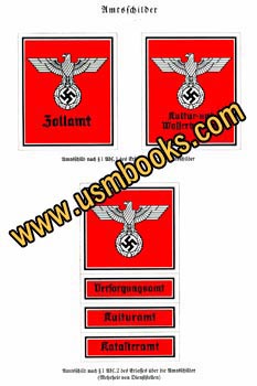 Nazi eagle and swastika enamel signs