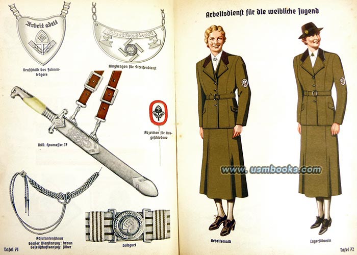 RAD dagger, RAD uniforms for women