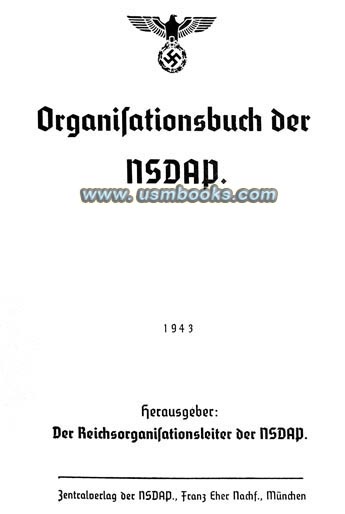 1943 Nazi Party Organization Book