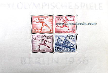 commemorative 1936 Olympics postage stamp