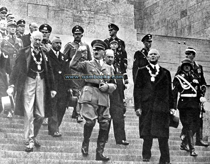 Adolf Hitler, Sepp Dietrich  and the Olympic Committee