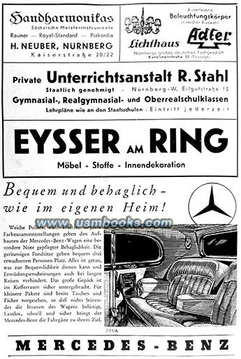 1938 Mercedes Benz advertising