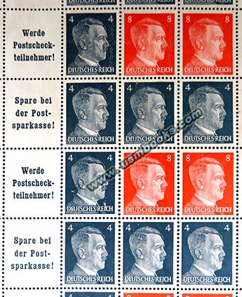 Adolf Hitler Deutsches Reich postage stamps
