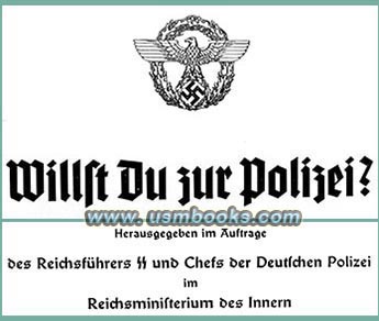 1940 Nazi police recruiting publication