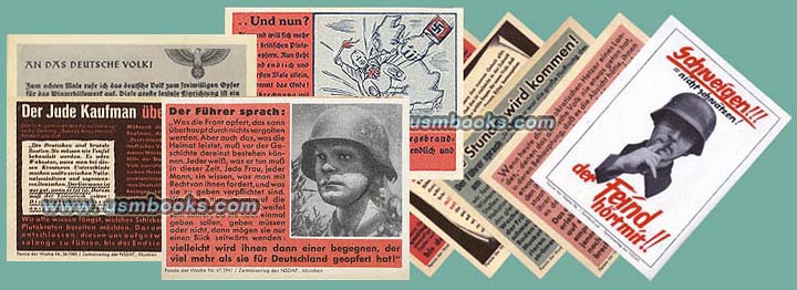 3. Reich Propaganda Parole der Woche, anti-Jewish Nazi propaganda 