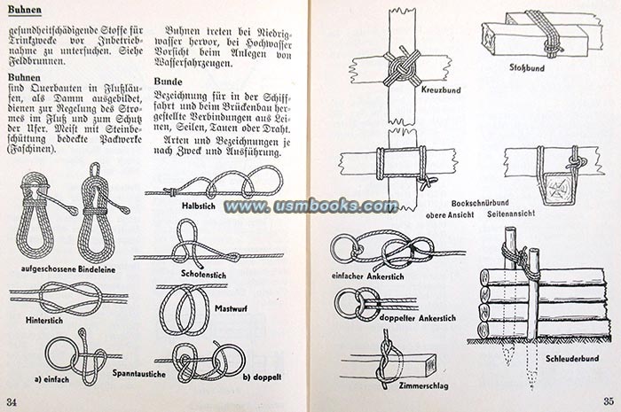 Nazi military rope knots