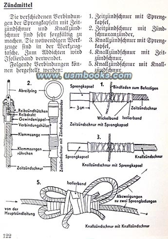 Wehrmacht fuses, detonators, blasting caps