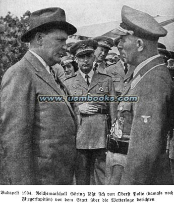 Nazi Aviation Minister Hermann Goering with Oberst Polte