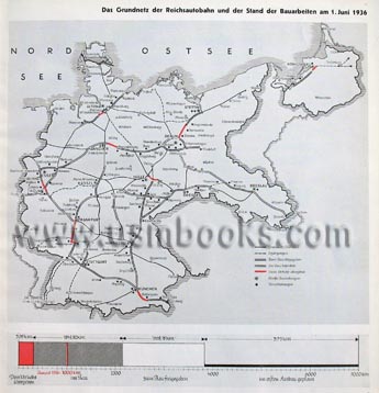 Reichsautobahn plans for Nazi Germany