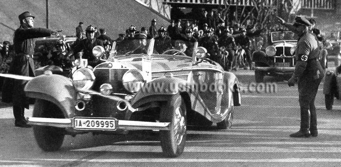 Hermann Goering at Joachimsthal opening of the freeway north of Berlin