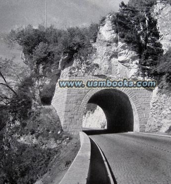 Nazi era alpine road tunnel